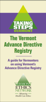 Vermont Advance Directive Registry Brochure