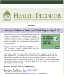 VEN newsletter March/April 2024